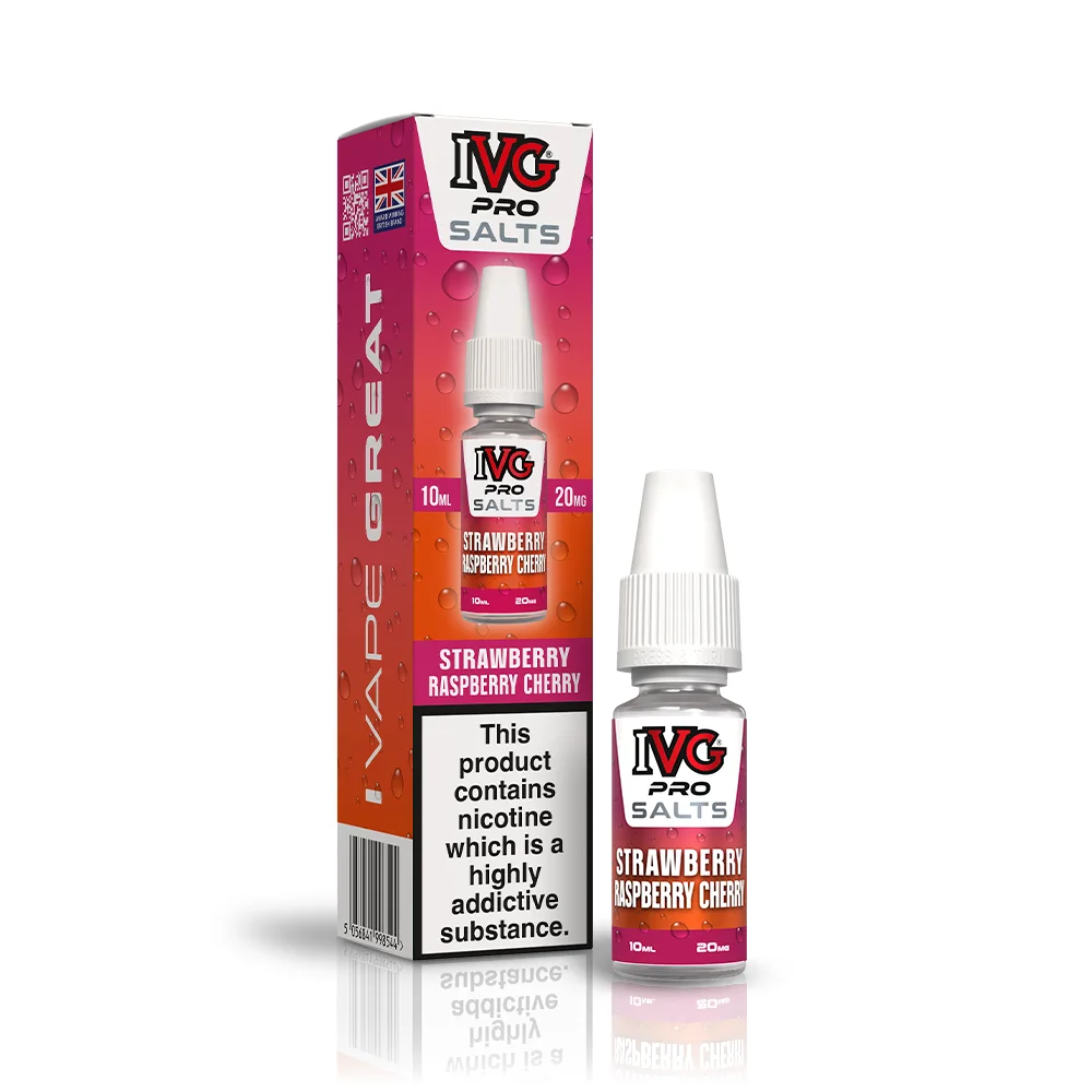 Strawberry Raspberry Cherry Nic Salt E-Liquid by IVG Pro Salts 10ml